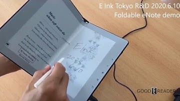 Foldable eInk Notetaking WACOM e-Reader Tokyo 2020