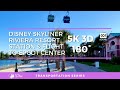 Disney Skyliner: Riviera Resort Station & Flight to Epcot (5K 3D 180°)