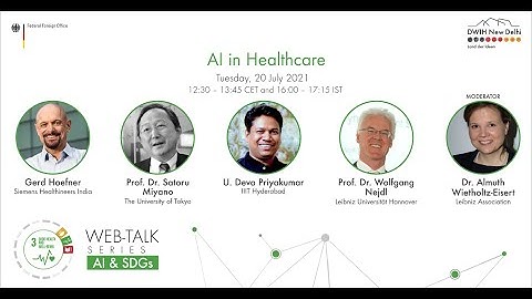 DWIH Web-Talk Series on AI & SDGs: AI in Healthcare