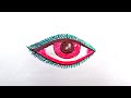 How to draw eye step by step  how to draw girl eye  eye drawing