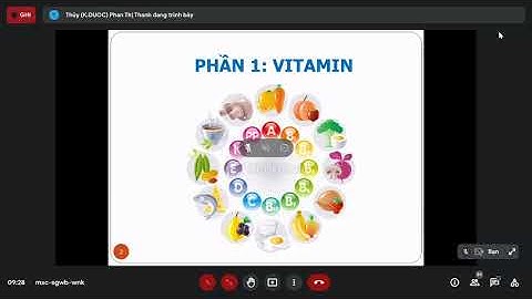 Hóa dược 2 VITAMIN Phần 1