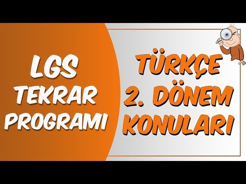 8.Sınıf Türkçe 2.Dönem Konuları