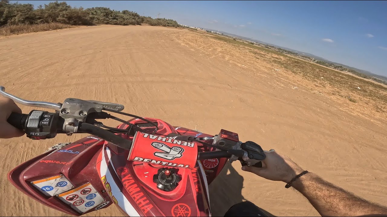 רכיבה עצבנית ברצועת החוף עם רפטור 700 (מהקיץ)