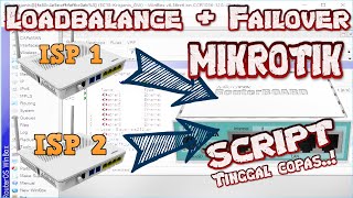 setting MikroTik routing loadbalance failover multi isp paling stabil