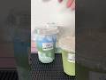 home cafe delivery🍵🩵💚🛵 #matcha #matchalatte #matchalover #homecafe #drink #tea #มัทฉะ #asmr