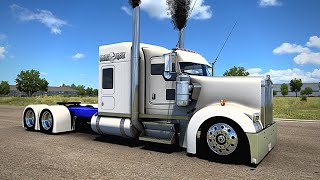 “Diesel Freak” W900 - (Big Lope) - American Truck Simulator - ATS 4K - Featherlite Race Trailer screenshot 4