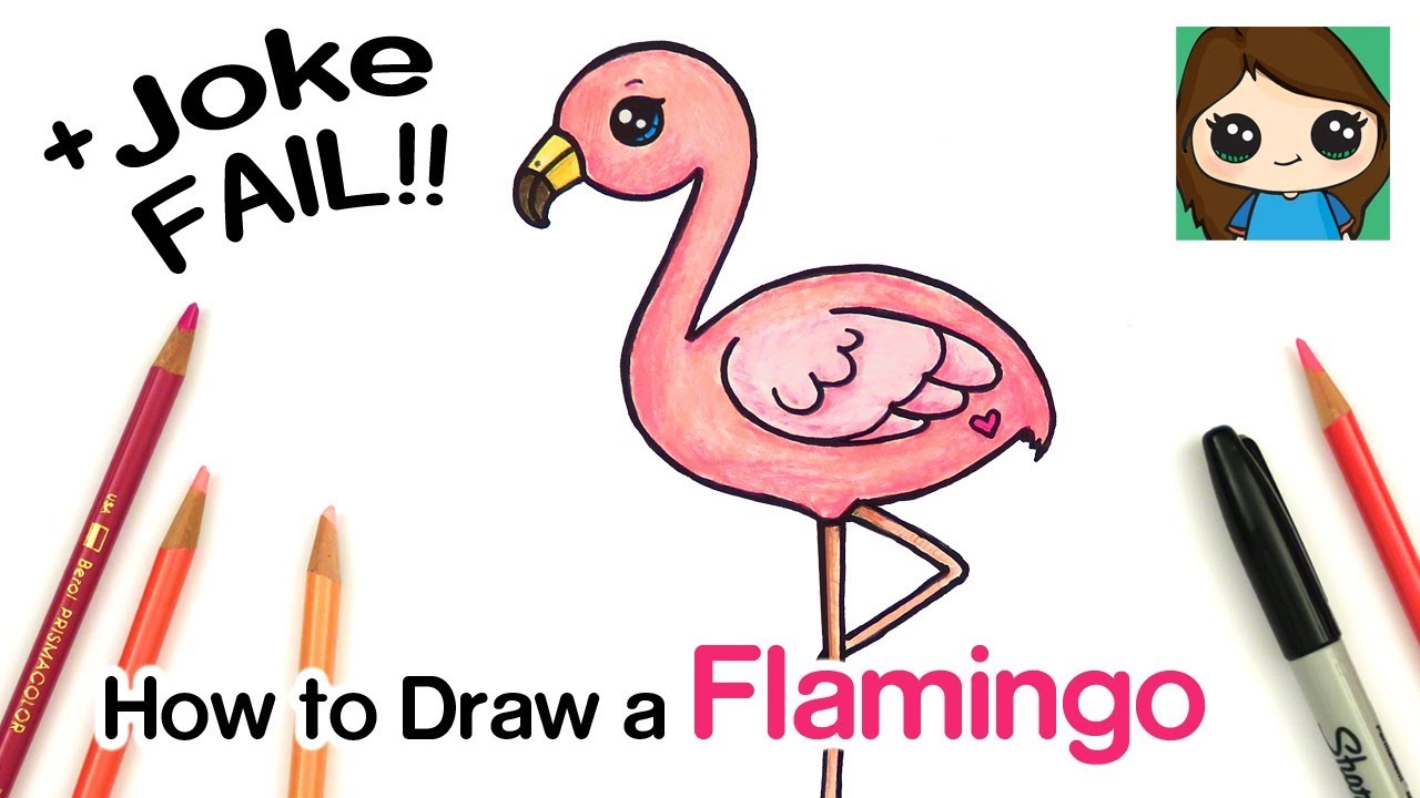 Flamingo Drawing in Color Pencils | How to Draw a Flamingo | Bird Drawing -  YouTube