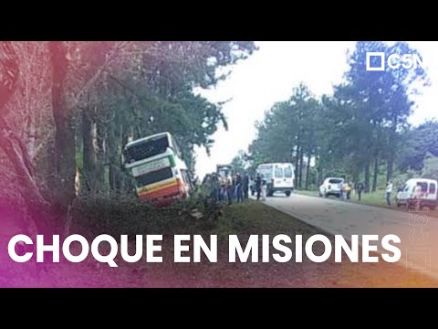 CHOQUE FATAL en MISIONES: 1 MUERTO y 14 HERIDOS