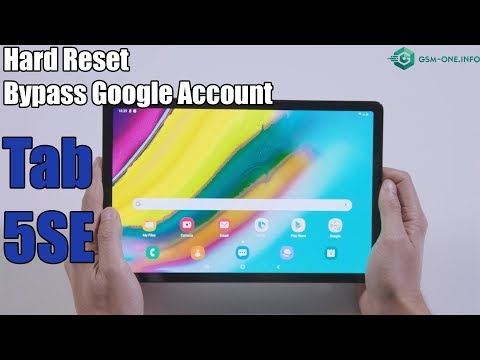 SAMSUNG Galaxy Tab 5SE Hard Reset & Bypass Google Account