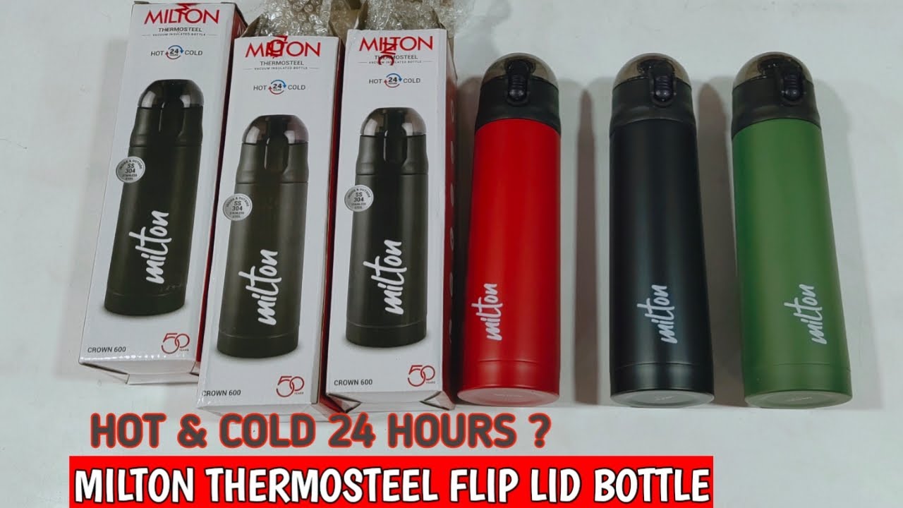 Milton Thermosteel Flip Lid Flask *** 24 Hour Cold & 24 Hour Hot