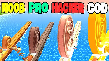 NOOB vs PRO vs HACKER vs GOD in Spiral Roll - All Levels Gameplay, MAX LEVEL
