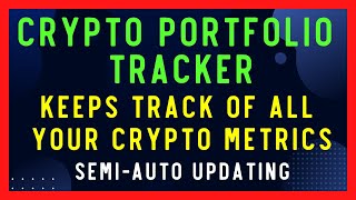 Crypto Portfolio Tracker Sheets Template - Keep Track of All Your Coins Metrics