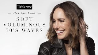 Soft Voluminous 70’s Waves Hairstyle Tutorial | Style Setters | TRESemmé NYFW screenshot 3