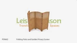 A folding room divider and privacy screen that conveniently balances fashion and function. Adds a fence to your yard without the 