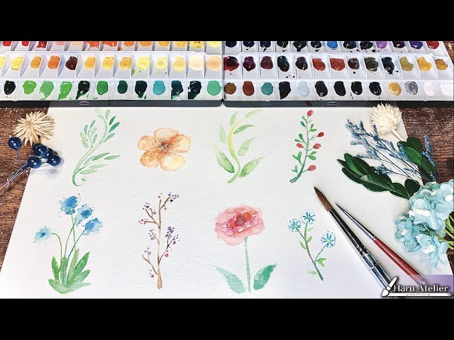 すぐ描ける おしゃれ植物イラスト8つを紹介します 透明水彩 Youtube