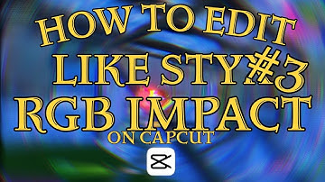 How to make this *INSANE* RGB impact on (Capcut) Mobile | Tutorial at 5.65k subs | StyxVFX
