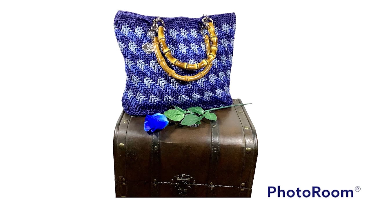 TUTORIAL MAXI BAG 🌊OCEANO🌊A PUNTO FRECCIA🌊TOTE BAG🌊TIZIANA VOLPE CROCHET👛