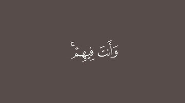 (وماكان ليعذبهم وأنت فيهم وما كان معذبهم وهم يستغفرون ) استغفروا الله  القارئ علي جابر