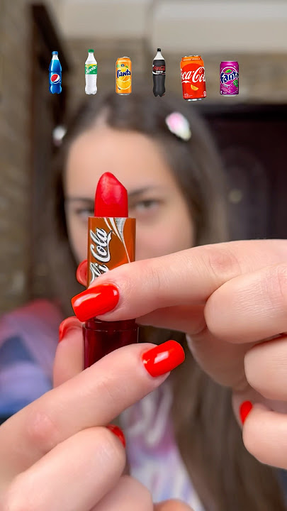 💄The MOST WEIRDEST LIPSTICK in bottle of drinks🥤#unpacking #unboxing #haul #makeup #lipstick #fun