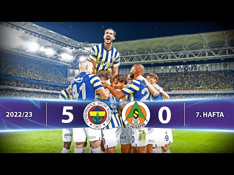 Fenerbahçe - C. Alanyaspor (5-0) Highlights/Özet | Spor Toto Süper Lig - 2022/23