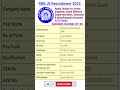 Rrb Je recruitment 2025| Rrb recruitment| Rrb je vacancy #rrb #rrbje #shorts
