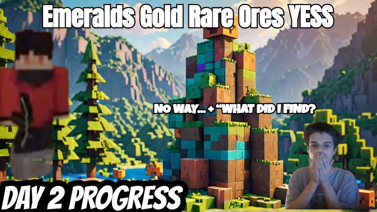 Day 2 in My New Minecraft World – Progress & Problems! - YouTube