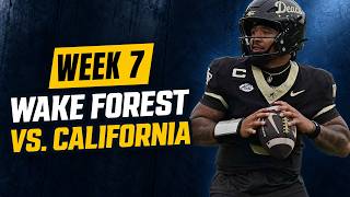 Wake Forest vs. California Week 7 Preview and Predictions Update
