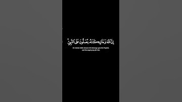 تلاوة الشيخ سعد الغامدي من سورة الأحزاب ، الآية 56 #الله #القرآن #لا_اله_الا_الله #تلاوة