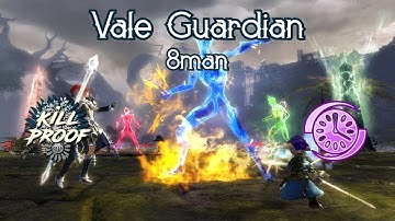 GW2 | [kP] Vale Guardian 8man | Tank Chrono PoV