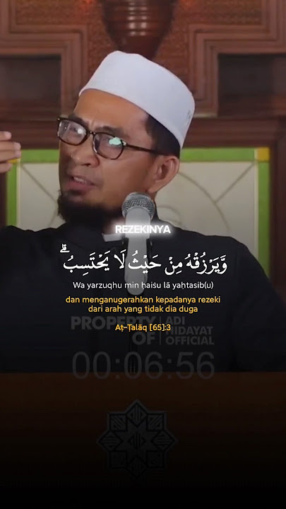 pembacaan & makna surat At-Talaq ayat 2-3 yang biasa disebut ayat 1000 dinar.