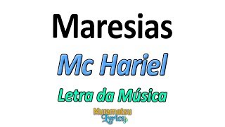 Mc Hariel - Maresias - Letra / Lyrics