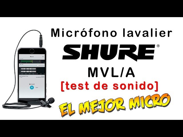 Shure MVL/A Micrófono lavalier para celular