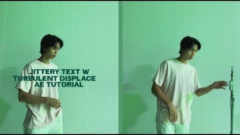 jittery text tutorial ( turbulent displace ) | ae tutorial