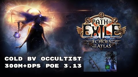 [POE 3.13] Cold BV Occultist 300M+ DPS Maven fight (Skip memory games)