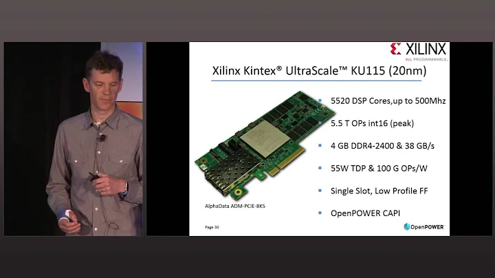 OpenPOWER Summit 2016 - Power-Efficient Machine Learning on POWER systems using FPGA Acceleration