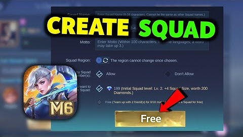 How To Create a Free Squad on Mobile Legends