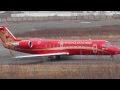 Взлёт CRJ-200 а/к РусЛайн из аэропорта Воркута