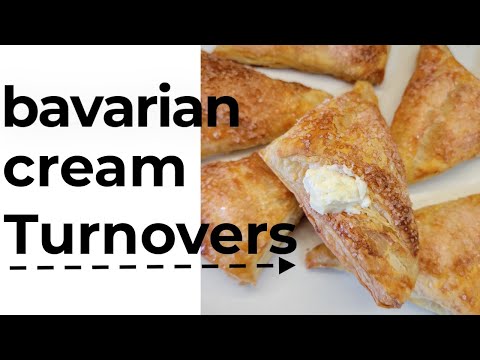 BAVARIAN CREAM TURNOVERS | QUICK PUFF PASTRY DESSERT RECIPE
