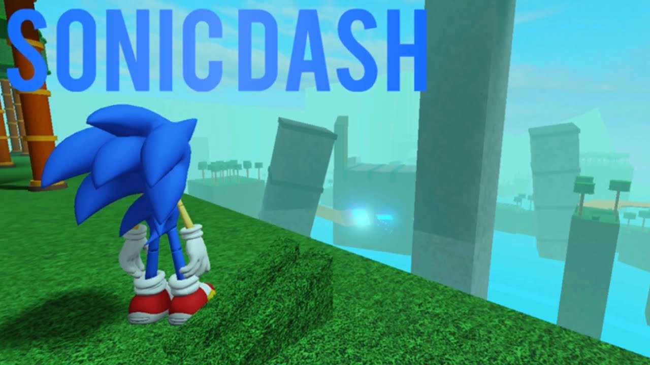 Playing Sonic Dash In Roblox Youtube - sonic dash roblox