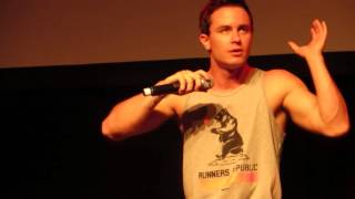 Talking about being a hellhound - Ryan Kelley panel @ Werewolfcon