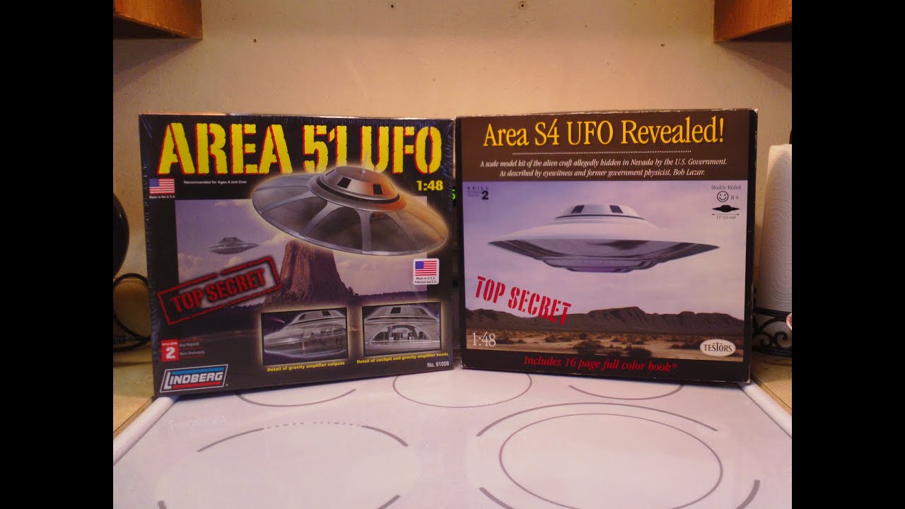 エリア S4 UFO プラモデル/Area S4 UFO Revealed/51 My review of the Area S4 UFO Roswell Testors model kit aka