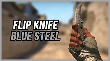 ★ Flip Knife Blue Steel | CSGO Knife Showcase