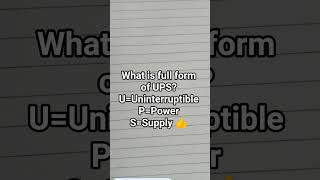 what is full form of UPS?👍👍👍