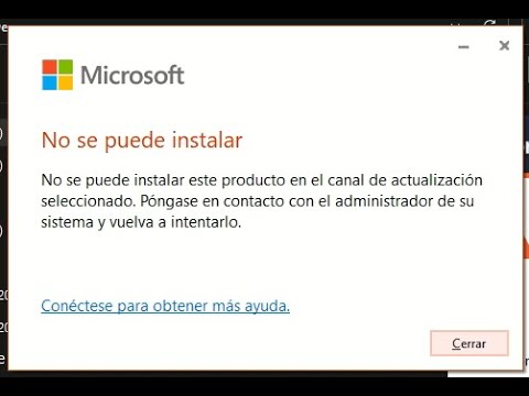 No se puede instalar este producto en el canal de actualización  seleccionada. - YouTube