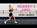 Maroon 5 - Nobody&#39;s Love CARDIO WORKOUT + Weights | Full Body | NO JUMPING