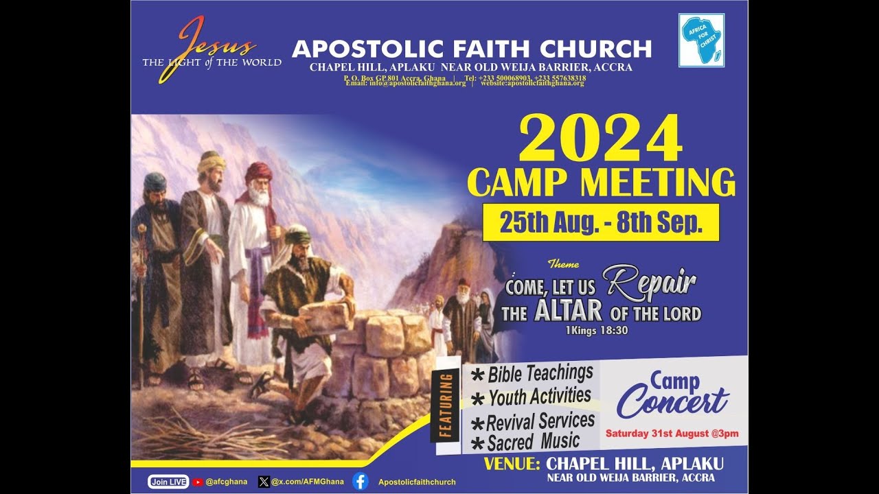 UPCOMING EVENT- 2024 CAMP MEETING - YouTube