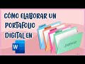 💻📂COMO HACER UN PORTAFOLIO DIGITAL EN WORD SUPER FÁCIL