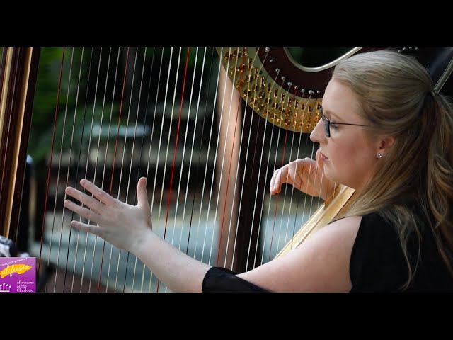 Monti: Czardas. Arwa Chikhani, violin. Rahaf Chikhani, harp. - YouTube