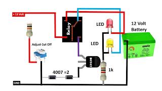 auto cut off battery charger circuit diagram #alifbetacircuit