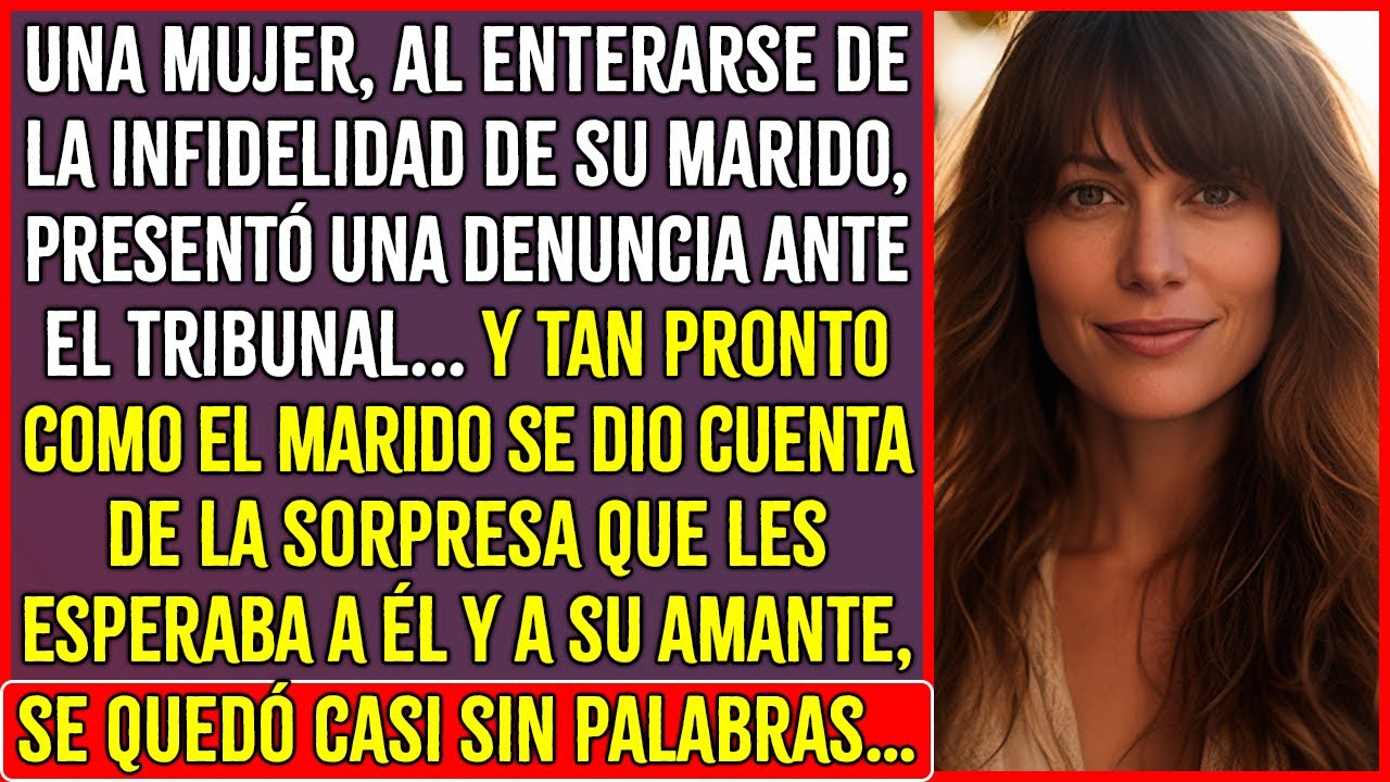UNA MUJER, AL ENTERARSE DE LA INFIDELIDAD DE SU MARIDO, ACUDIÓ AL TRIBUNAL CON UNA DECLARACIÓN...